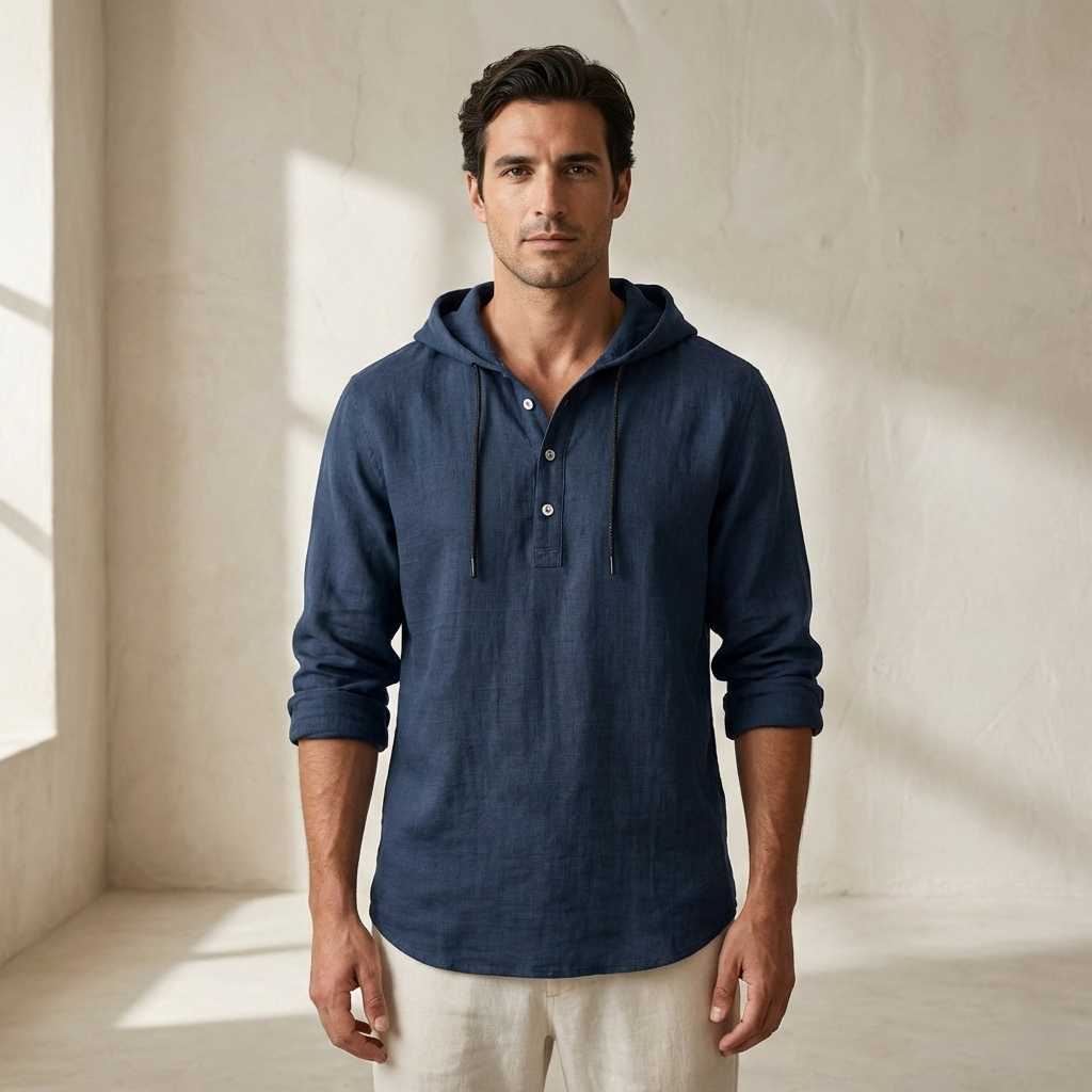 DUMONT | Chemise à capuche en coton