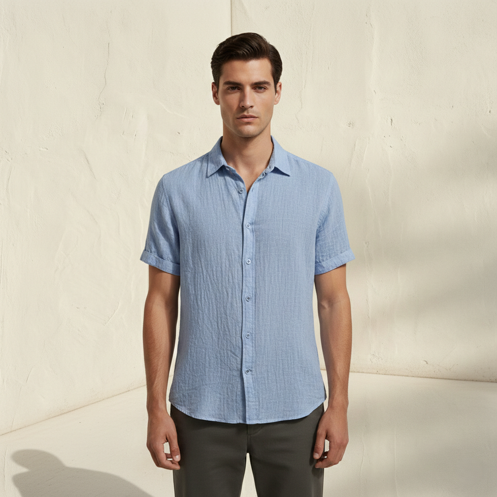 LOREN | Chemise en lin à manches courtes