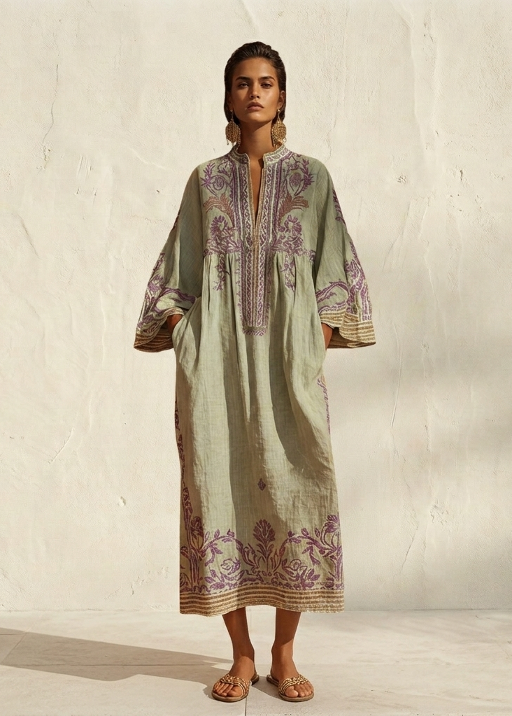 ZAHARA | Robe maxi fleurie bohème