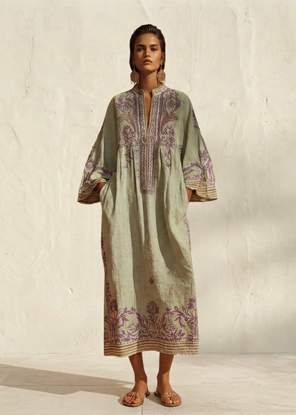 ZAHARA | Robe maxi fleurie bohème