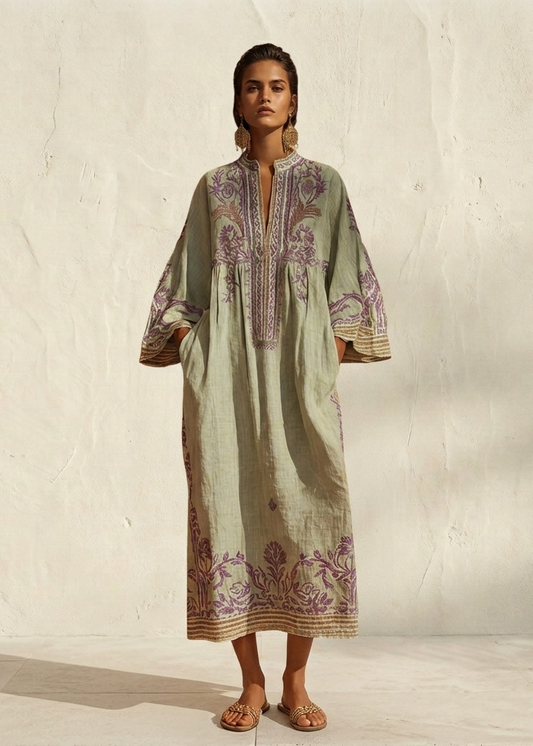 ZAHARA | Robe maxi fleurie bohème