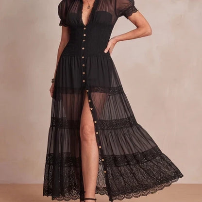 Sofia | Maxi en Dentelle Transparente
