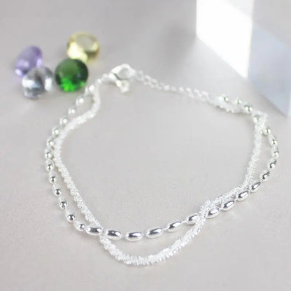 Emma | Lot de Bracelets Argentés à Zircons