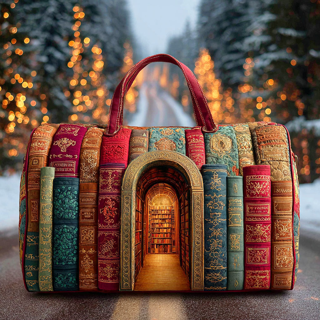 Celeste | Sac de Voyage Matelassé Bibliothèque Enchantée