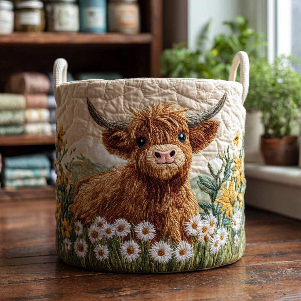 Charme des Highlands | Panier à Linge Fait Main