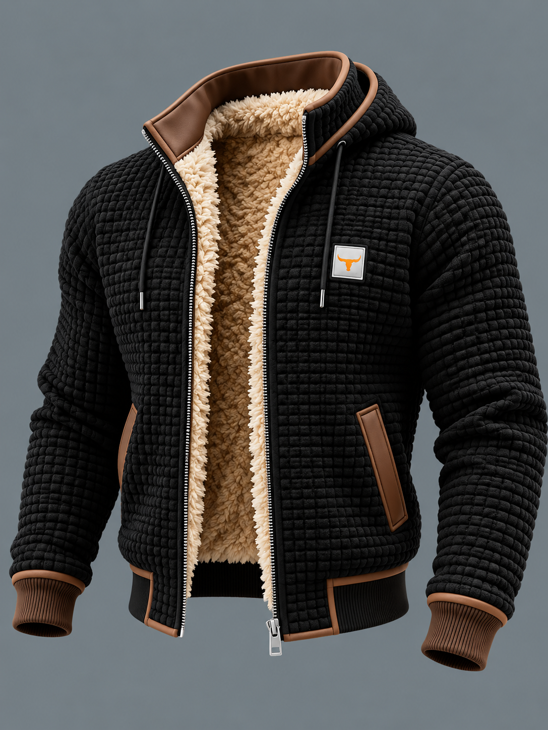 Oscar | Veste Gaufrée à Capuche