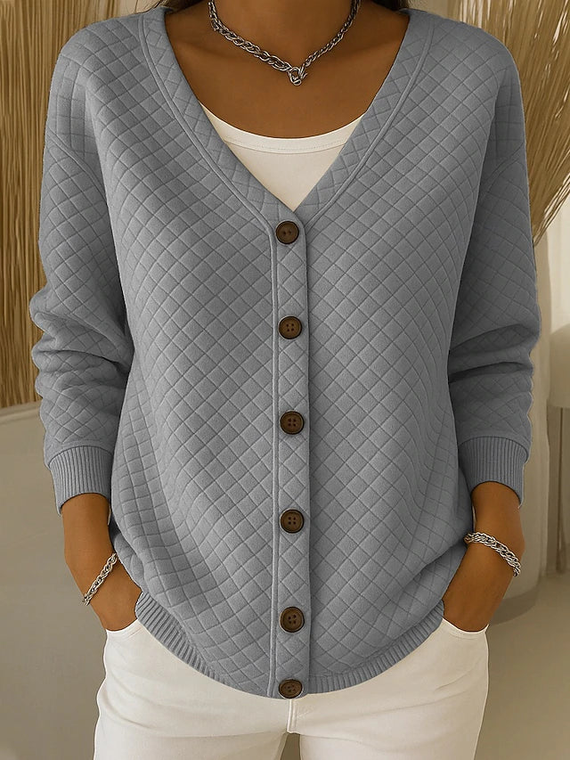 Elisabetta | Cardigan Matelassé à Boutons