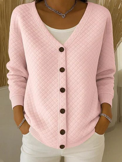 Elisabetta | Cardigan Matelassé à Boutons