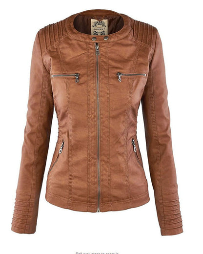 Monica | Veste en Cuir d'Automne