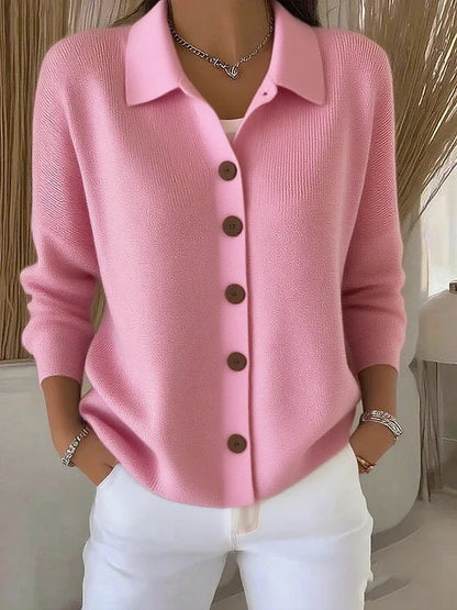 Silvia | Cardigan à Col et Boutons