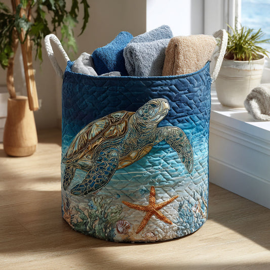 Ambiance Marine | Panier à Linge Fait Main