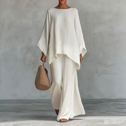 Cristina · Ensemble Deux Pièces à Manches Longues et Pantalon Ample