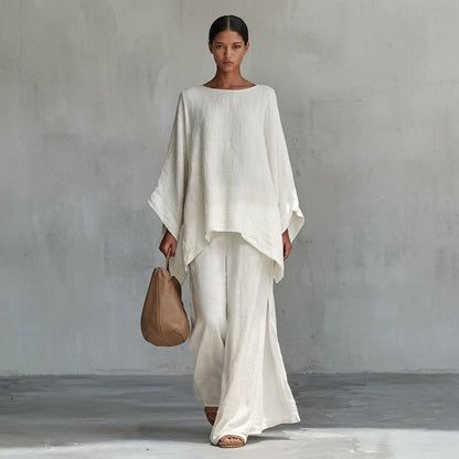 Cristina · Ensemble Deux Pièces à Manches Longues et Pantalon Ample
