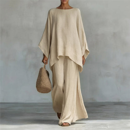 Cristina · Ensemble Deux Pièces à Manches Longues et Pantalon Ample