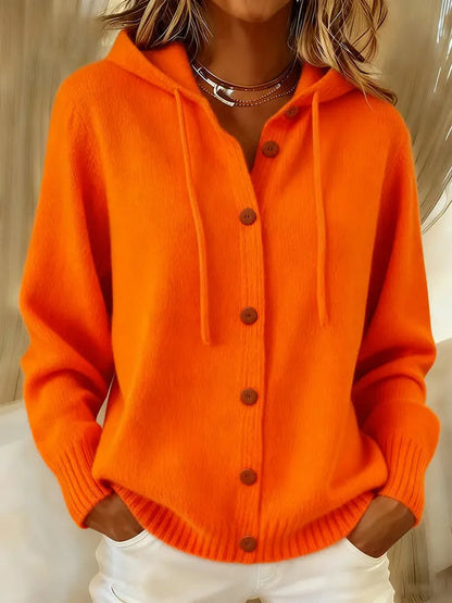 Isabella | Cardigan Hoodie Confortable à Boutons