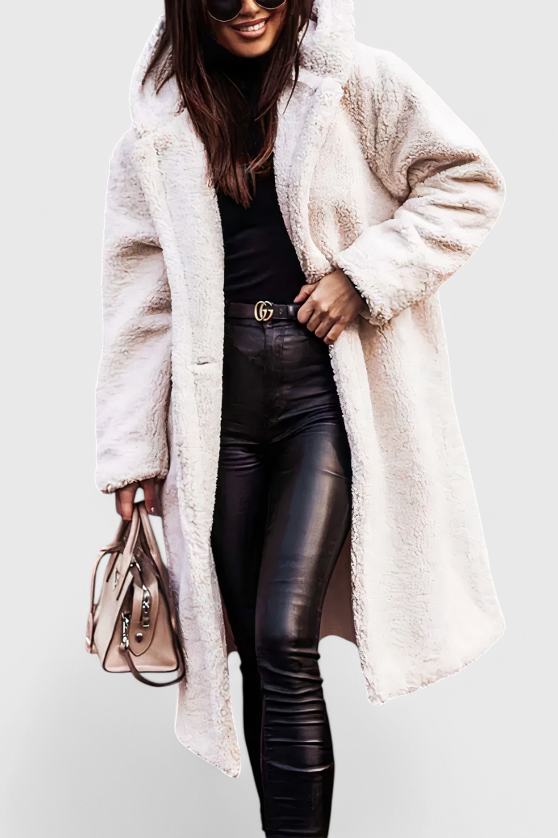 Mila | Manteau Long en Fausse Fourrure Douce à Coupe Décontractée