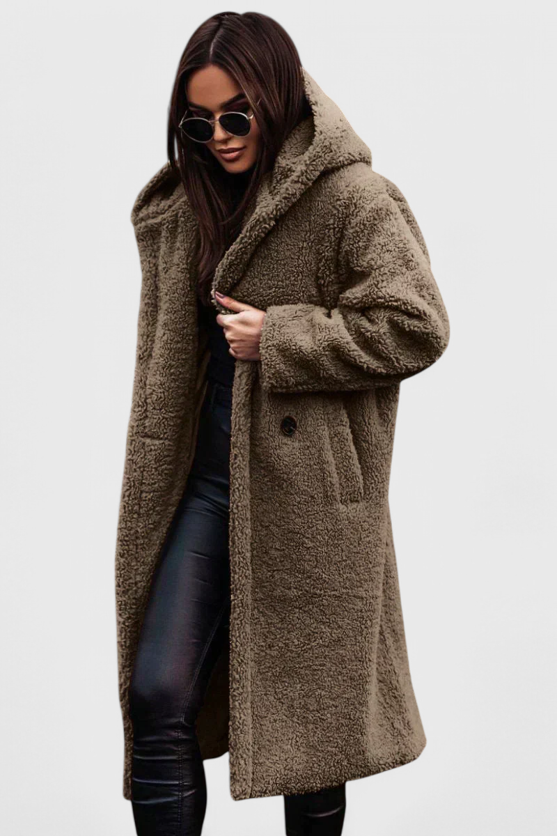 Mila | Manteau Long en Fausse Fourrure Douce à Coupe Décontractée
