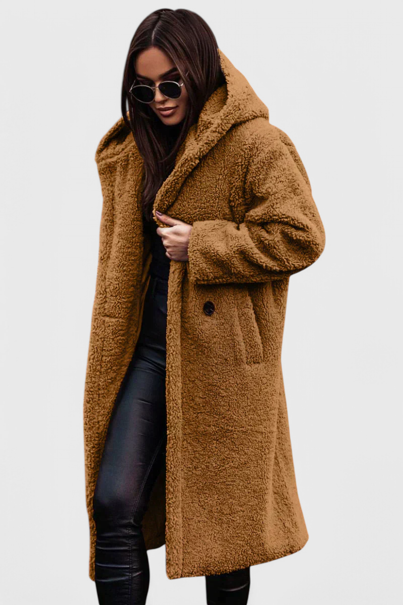 Mila | Manteau Long en Fausse Fourrure Douce à Coupe Décontractée