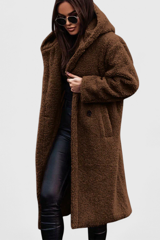 Mila | Manteau Long en Fausse Fourrure Douce à Coupe Décontractée
