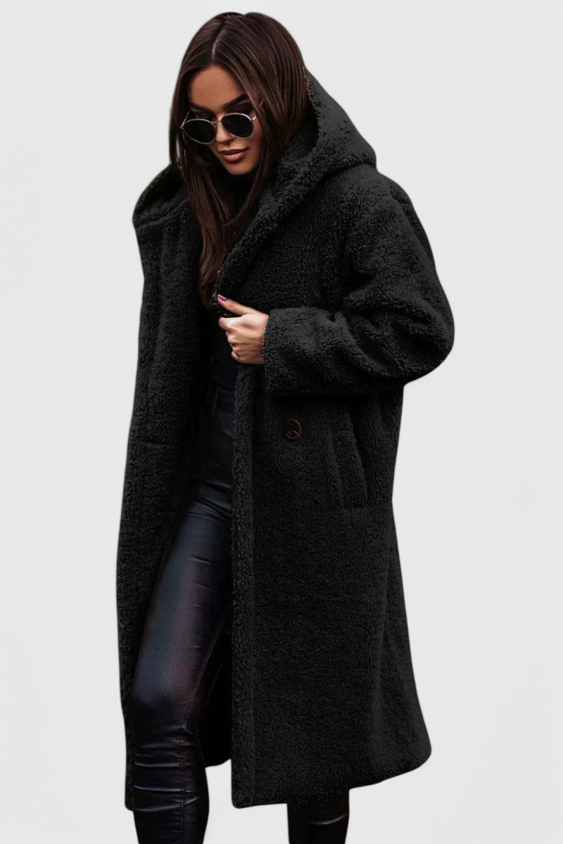 Mila | Manteau Long en Fausse Fourrure Douce à Coupe Décontractée