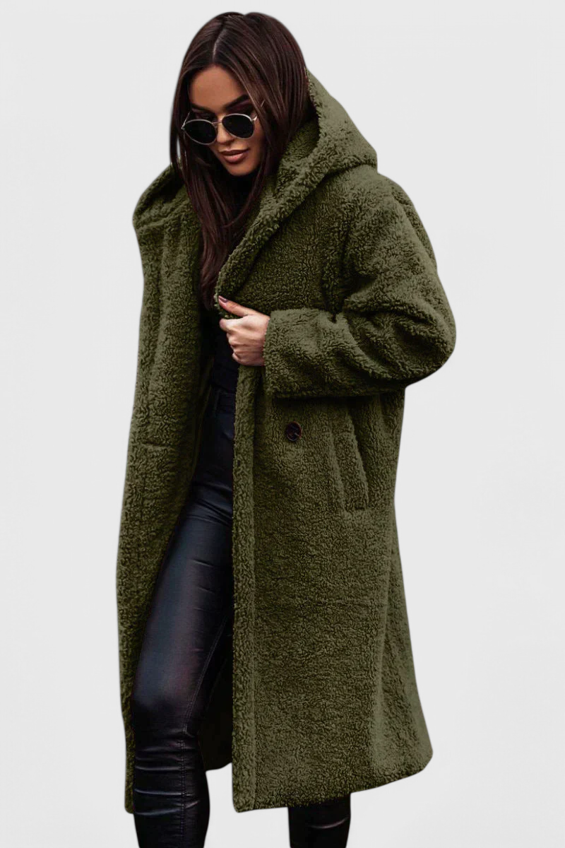 Mila | Manteau Long en Fausse Fourrure Douce à Coupe Décontractée