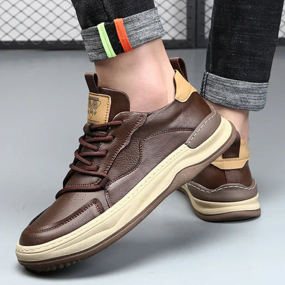 Mathis | Chaussures en Cuir à Semelle Épaisse