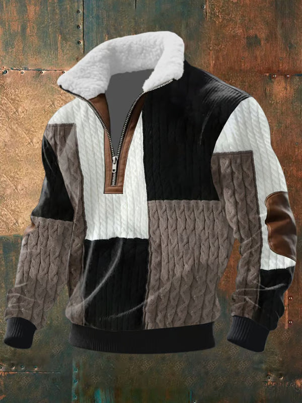 Iván | Pull Zippé Col Fourrure