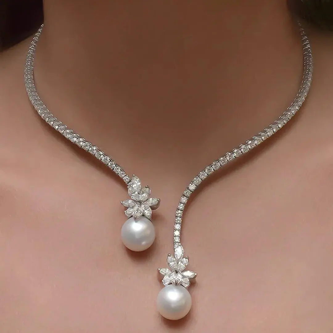 Marta | Collier Élégant à Perles en Argent