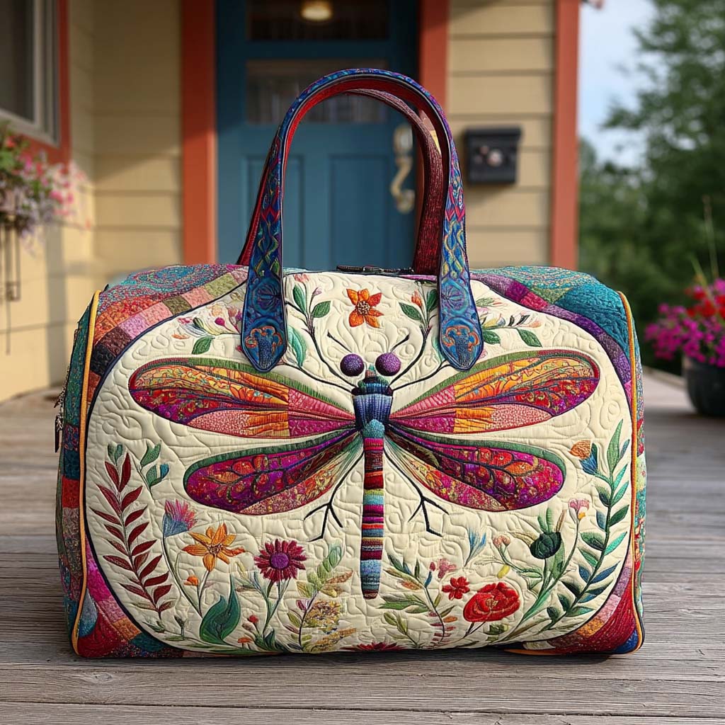 Sabrina | Sac de Voyage Matelassé Papillons en Vol