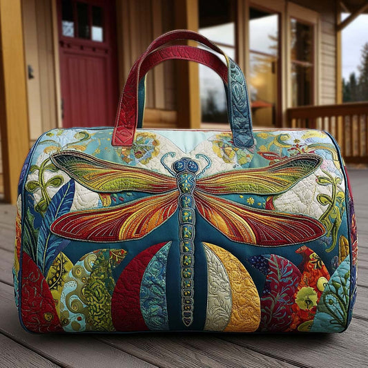 Diana | Sac de Voyage Matelassé Feuilles au Vent