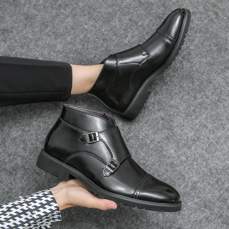 Maxence | Bottines en Cuir à Boucle
