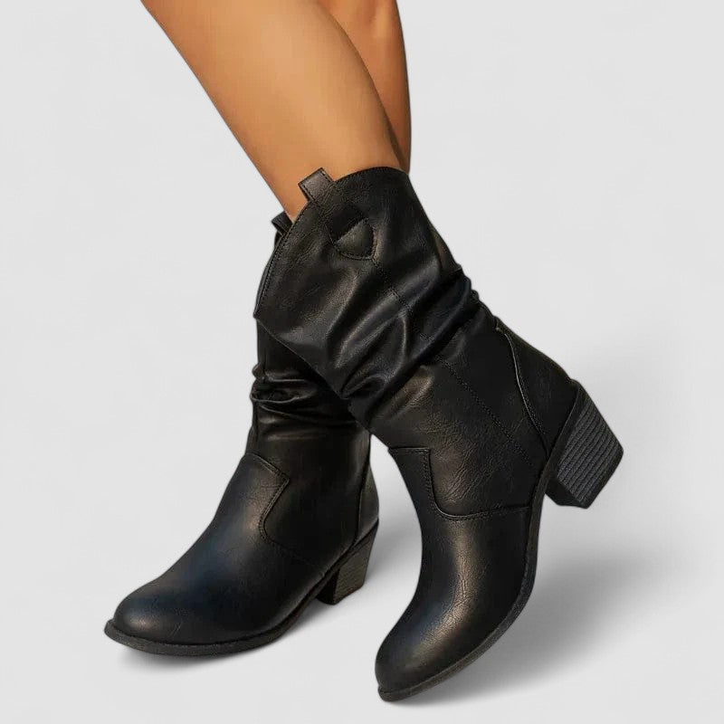 Eleonora | Bottes Effet Slouch à Talon