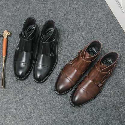 Maxence | Bottines en Cuir à Boucle
