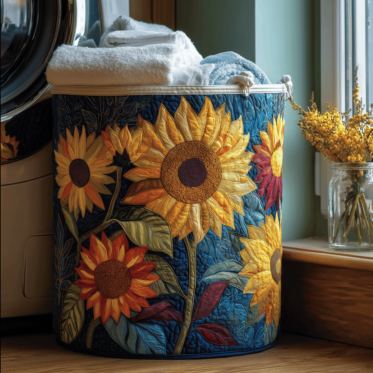 Tournesol | Panier à Linge Fait Main