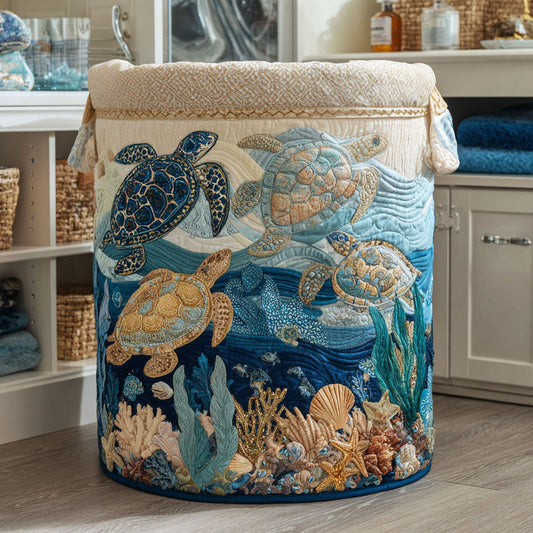 Tortues | Panier à Linge Fait Main