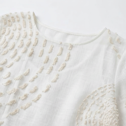 Robe décontractée femme brodée