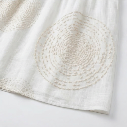 Robe décontractée femme brodée