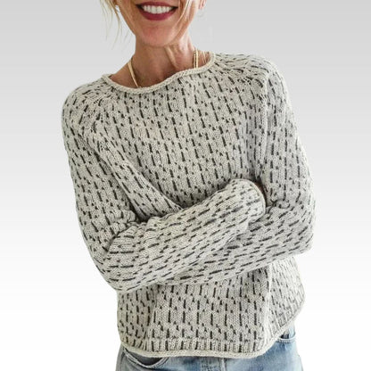 Victoria | Pull Élégant Gris Col Bateau