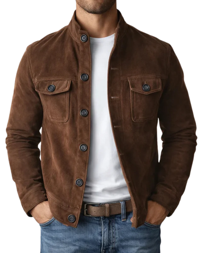 Tommaso | Blouson Bomber en Daim Premium