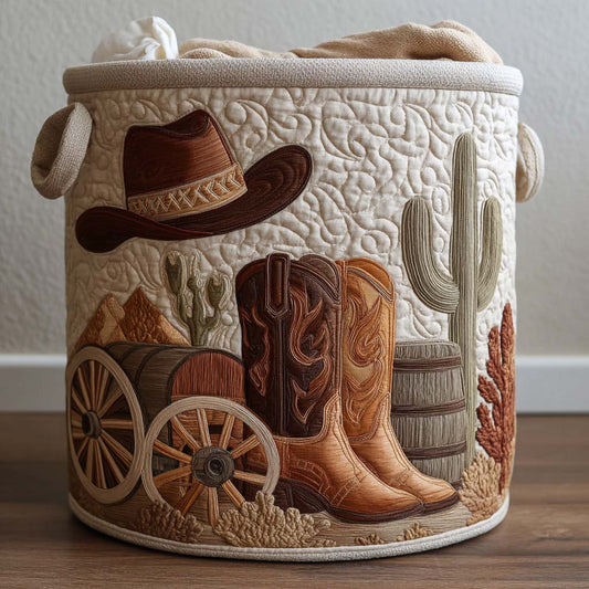 Esprit Western | Panier à Linge Fait Main