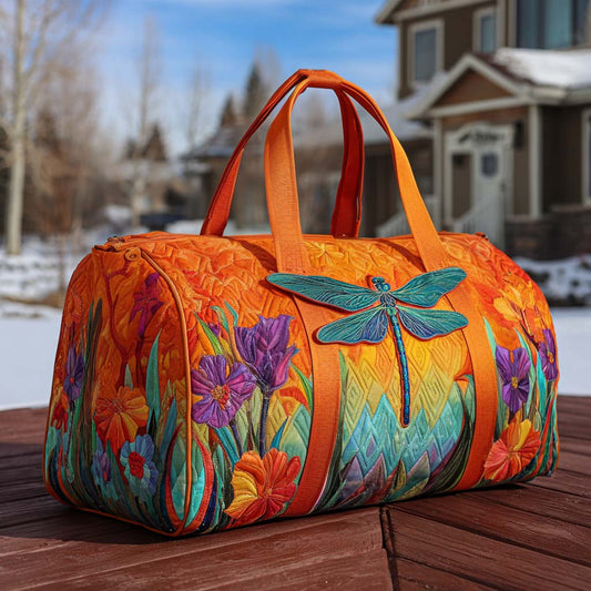 Gaia | Sac de Voyage Matelassé Ailes parmi les Fleurs des Champs