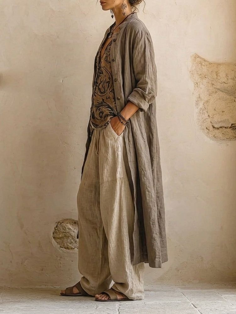 Patrizia · Ensemble 3 Pièces Haute Qualité en Coton et Lin