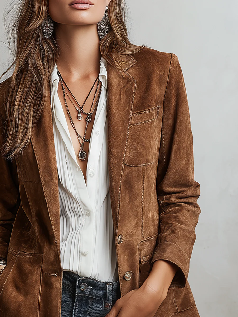 Imogen | Blazer Vintage Marron