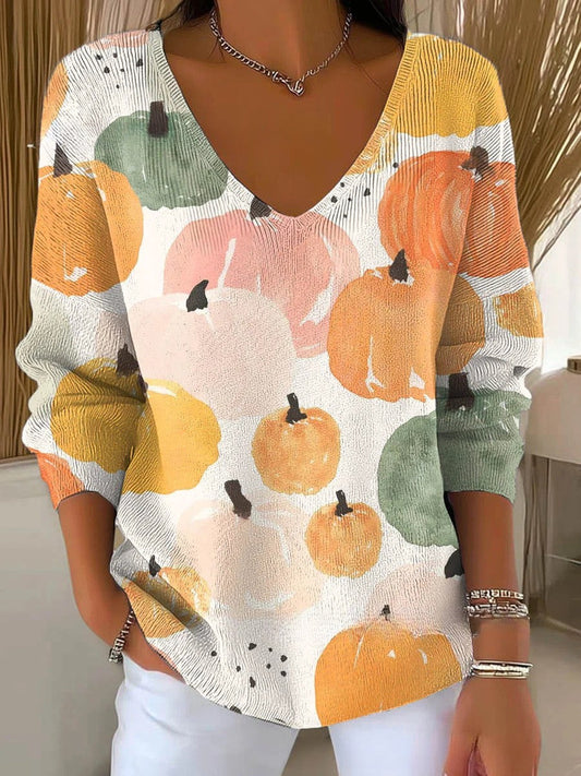 Philana | Pull Col V Coloré