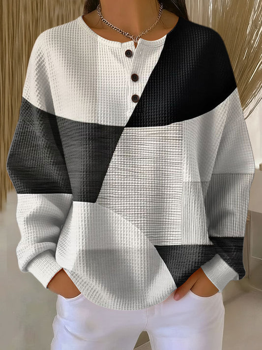 Ilaria | Pull Gris Classique et Confortable