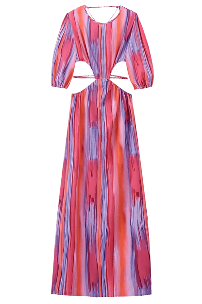 PAOLA | Robe midi fendue