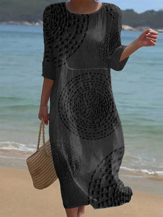 Robe casual femme brodée