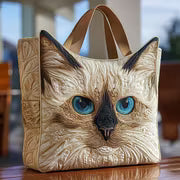 Tiziana | Sac Matelassé Chat aux Yeux Bleus