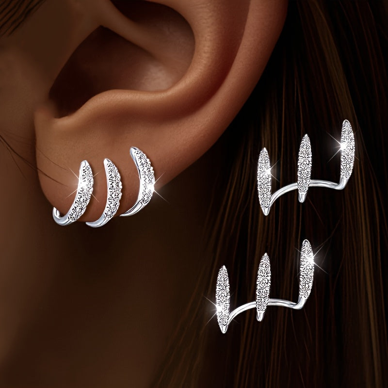 Sofia | Boucles d'Oreilles Triples Élégantes
