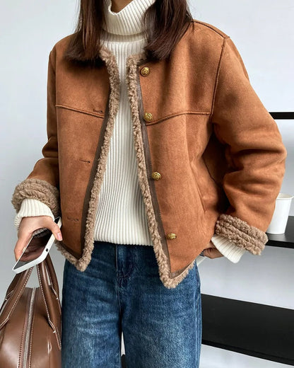 Cora | Veste en Peau Lainée